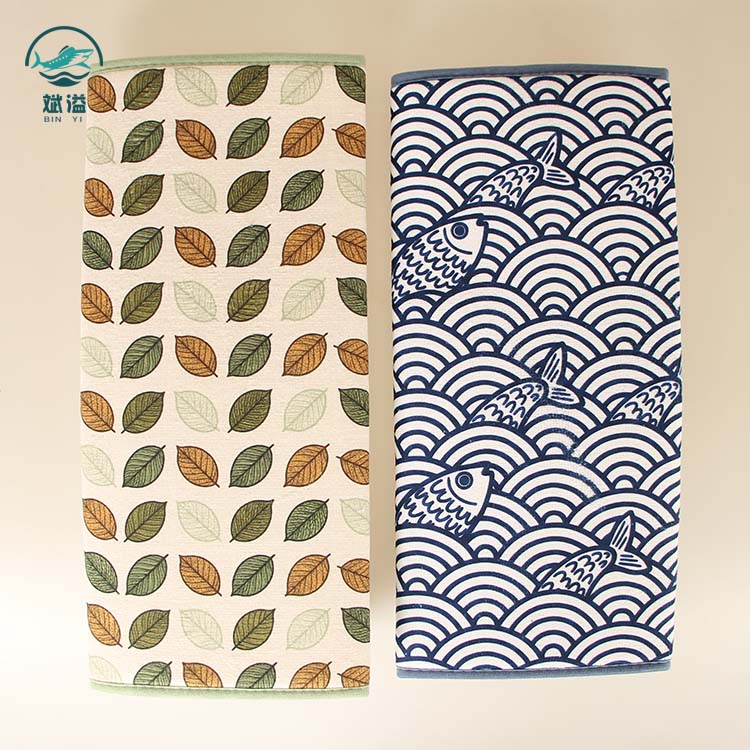 Absorbent dish drying mat